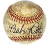 Image 2 : Babe Ruth Signed Red Stitched Reach Baseball