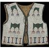 Image 1 : Sioux Child's Fully Beaded Vest, c. 1880