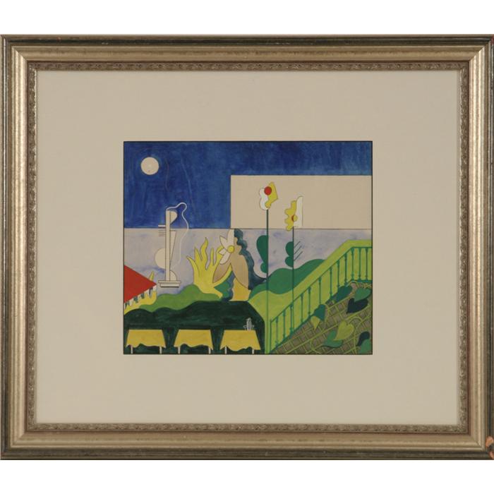 Hilaire Hiler, Gouache