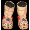 Image 1 : Blackfeet Indian Beaded Moccasins, 19th Century