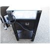 Image 4 : 2X THE BID - Night stand end tables with glass top with USB port + plugins - 12.5x22x24T