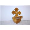 Image 2 : Wood Cross candle Holder