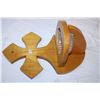 Image 3 : Wood Cross candle Holder