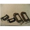 Image 4 : (4) C-clamps - 2 small 2 bigger