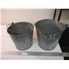 Image 1 : (2) Galvanized pails