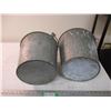 Image 4 : (2) Galvanized pails