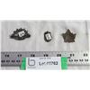 Image 4 : (2) Military Badges and a pin