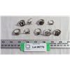 Image 1 : (9) Silver Rings