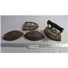 Image 1 : (3) Irons and Trivet