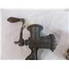 Image 2 : (3) Various hand crank meat grinders