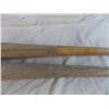 Image 4 : *(2) vintage wooden baseball bats