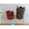Image 1 : 2 Gasoline tank vintage