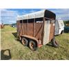 Image 3 : Home built livestock trailer - 12 foot long with spare tire