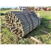 Image 3 : 145X THE BID PRICE - Bundle of (145) treated fence posts - 4" x 5'