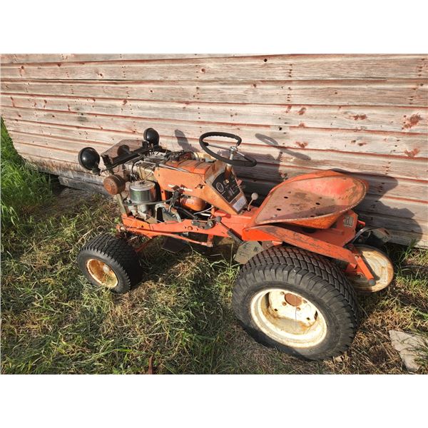 Simplicity Tractor with mower deck + rototiller attachment (and front blade)