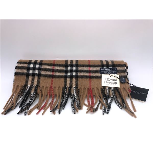 "Burberry" - Cashmere/Wool Scarf - 50% Cashmere/50% wool - Brand new w/tag - Size: 54in x 13in (Appr