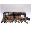 Image 1 : "Burberry" - Cashmere/Wool Scarf - 50% Cashmere/50% wool - Brand new w/tag - Size: 54in x 13in (Appr