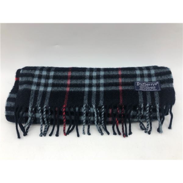 "Burberrys - Vintage" - Cashmere Scarf - 100% Cashmere - Size: 52in x 12in (Approx.)