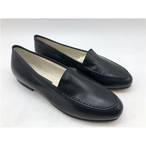 "Bally - Vintage" - Black Leather "Borja" Loafers - Size 6 1/2 - Brand New