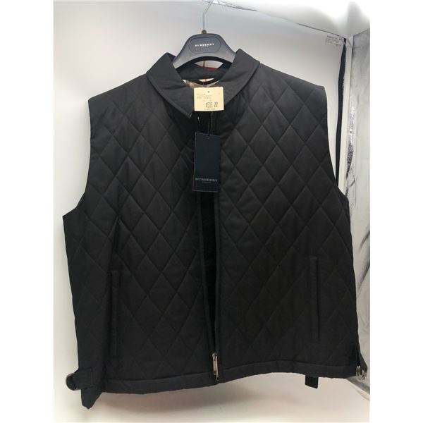 "Burberry" - Diamond Quilted Black Vest - Women - Size XL - Brand New w/tag - Retails: $535