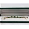 Image 5 : 18K Gold Bracelet w/Jade