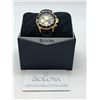 Image 3 : "Bulova" - 2 Tone Chronograph w/leather strap - Model no. OS10/OS20 - Brand New in Box