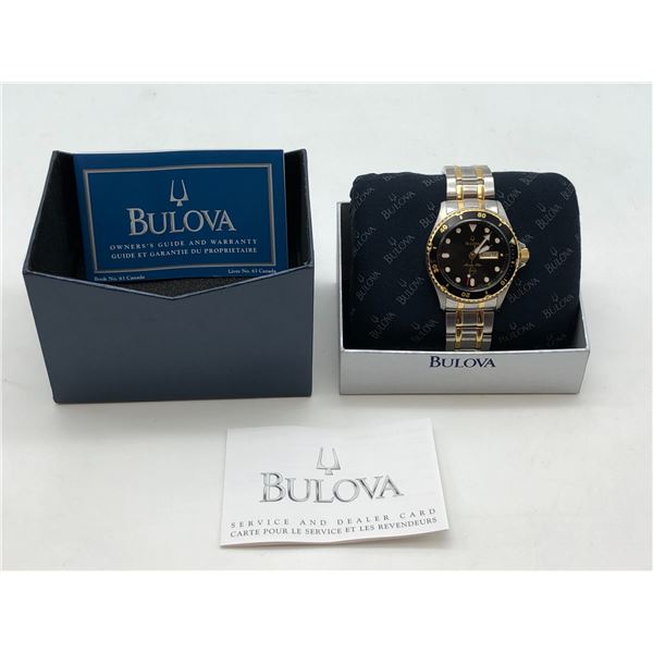 "Bulova" - 2 Tone Day Date w/chain - Serial no. C9671132 - Brand New in Box