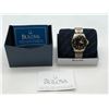Image 1 : "Bulova" - 2 Tone Day Date w/chain - Serial no. C9671132 - Brand New in Box