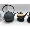 Image 2 : Group of 4 Teapots w/base - includes 2 Gibson England Teapots