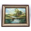 Image 1 : Framed Painting on Canvas Signed by E.Prad - Approx. 20in x 16in