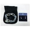 Image 1 : "Swarovski" - Set of Swarovski Crystals Jewelry - includes necklace & earrings