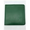 Image 1 : "Louis Vuitton" - Green Epi Leather Porte Billets Cartes Bifold Wallet - Barely Used