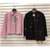 Image 1 : "Geiger Collections - Vintage" - Group of 2 Wool Cardigan Jackets w/tags - Plain Pink Jacket is size