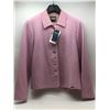 Image 2 : "Geiger Collections - Vintage" - Group of 2 Wool Cardigan Jackets w/tags - Plain Pink Jacket is size