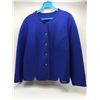Image 2 : "Geiger Collections - Vintage" - Group of 2 Wool Cardigan Jackets - includes plain blue & black w/fl