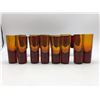 Image 2 : 8 pc set of Hand Blown Shot Glass & 6 pc set of Ruby Red Glasses