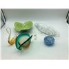 Image 1 : Group of 6 Glass Decors - includes display bowls