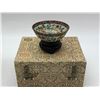Image 8 : Group of 6 Asian Decorative - includes 3 Asian Figurines/ 1 Silk Kitten Embroidery in glass w/wood s