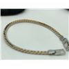 Image 2 : Group of 2 Designer Bracelets - includes gold bracelet w/charms & 2 tone (silver & rose gold) bracel