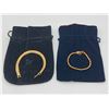 Image 1 : "Monet Fine Jewelry - Vintage" - Group of 2 Gold Tone Bracelets