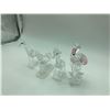Image 2 : "Swarovski - Crystal Figurine" - Group of 4 crystal figurine - includes 2 pc set of Giraffe/Horse an