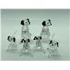 Image 1 : "Swarovski - Crystal Figurine" - 6 pc set of Dalmation dogs - assorted sizes