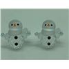 Image 5 : "Swarovski - Crystal Figurine" - Group of 9 crystal figurine - includes 5 pc set of Snowman family &