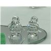 Image 7 : "Swarovski - Crystal Figurine" - Group of 9 crystal figurine - includes 5 pc set of Snowman family &