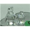 Image 8 : "Swarovski - Crystal Figurine" - Group of 9 crystal figurine - includes 5 pc set of Snowman family &