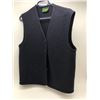 Image 2 : "Geiger Collections - Vintage" - Navy Wool Cardigan Jacket (Size: 46) & Navy Wool Vest (Size: 36)
