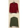 Image 1 : "Geiger Collections - Vintage" - Group of 2 Women Wool Cardigan Jackets - includes red w/flower embr