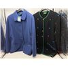 Image 2 : "Geiger Collections - Vintage" - Group of 2 Women Wool Cardigan Jackets - includes black w/flower em