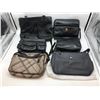 Group of 6 women's handbags - includes Linea Giovani/Santa Barbara Polo & racquet Club/Hedgren etc.