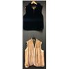 Group of 2 Fur Women's vest - includes San He Black Fur Vest
